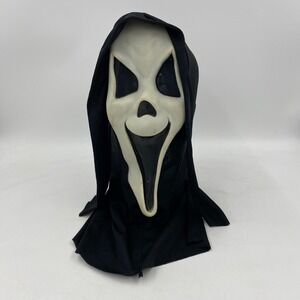 Rare Vintage Scream‎ Mask Fun World Happy Ghost Glow in the Dark Scary Gen 1